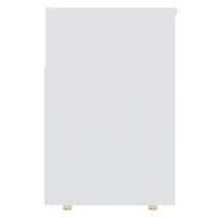 Panca Portascarpe Bianco 105x30x45 cm in Truciolato 808756