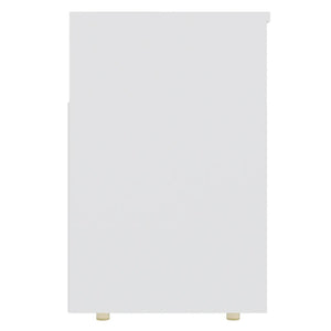 Panca Portascarpe Bianco 105x30x45 cm in Truciolato 808756