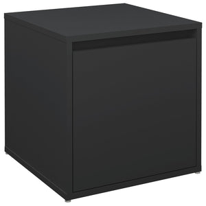 Cassetto Contenitore Nero 40,5x40x40 cm in Legno Multistrato 808775
