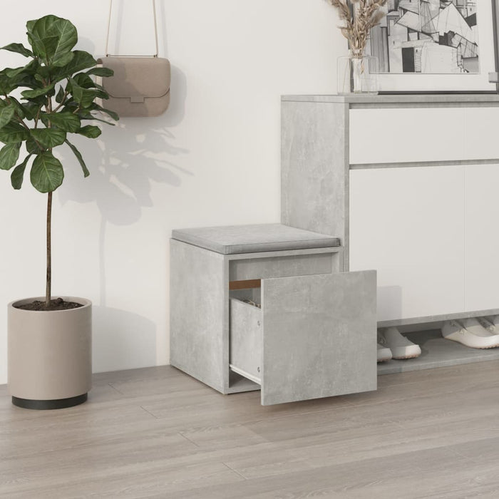 Cassetto Contenitore Grigio Cemento 40,5x40x40 cm in Legno 808778
