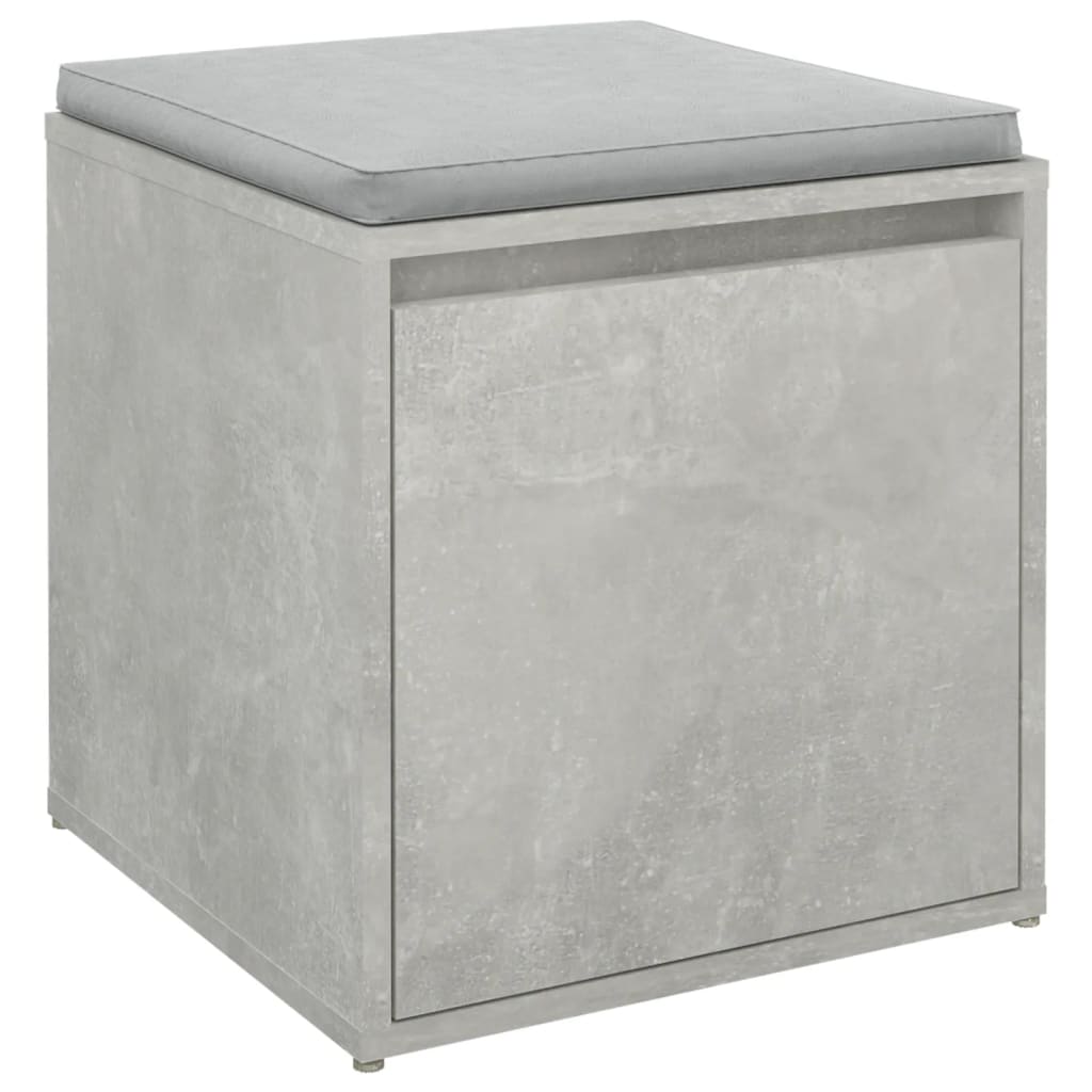 Cassetto Contenitore Grigio Cemento 40,5x40x40 cm in Legno 808778