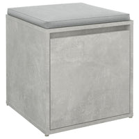 Cassetto Contenitore Grigio Cemento 40,5x40x40 cm in Legno 808778