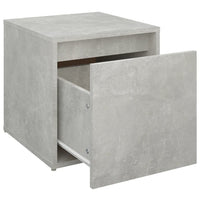 Cassetto Contenitore Grigio Cemento 40,5x40x40 cm in Legno 808778