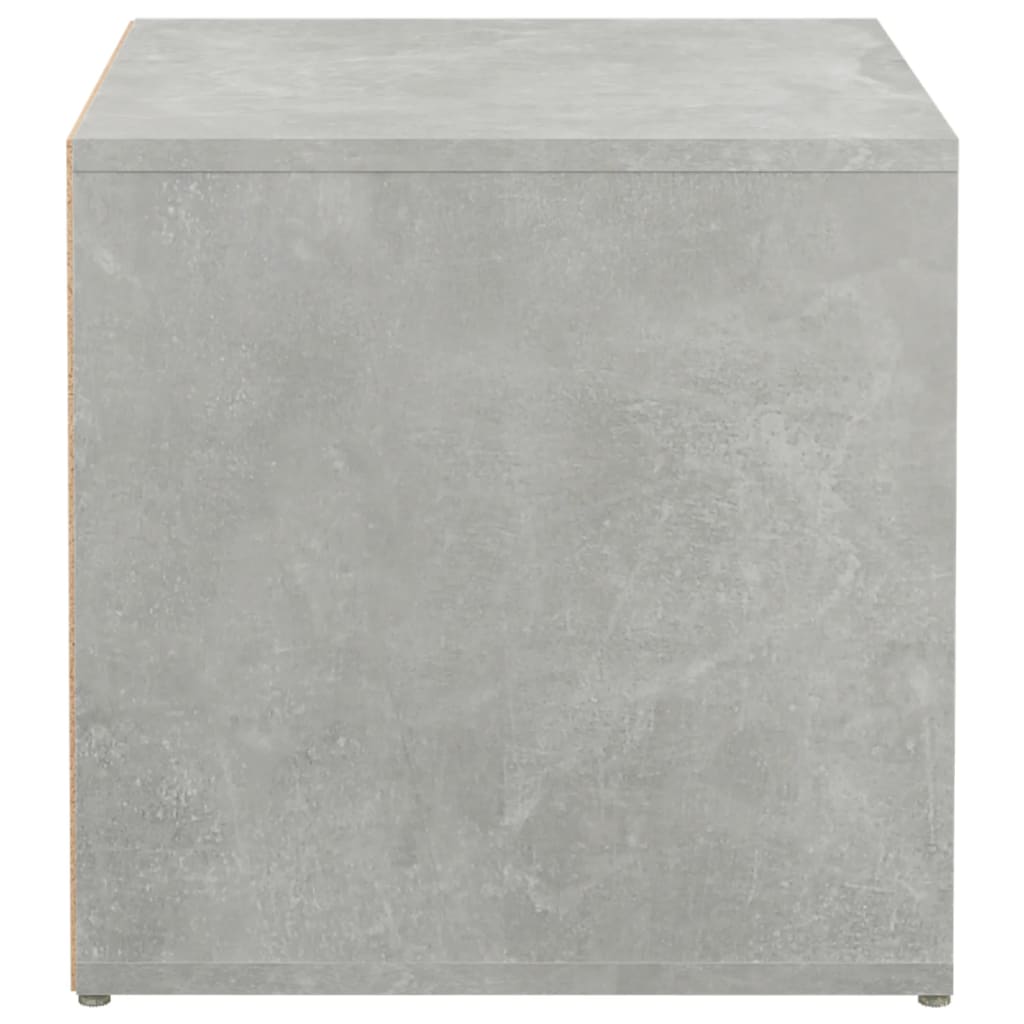 Cassetto Contenitore Grigio Cemento 40,5x40x40 cm in Legno 808778