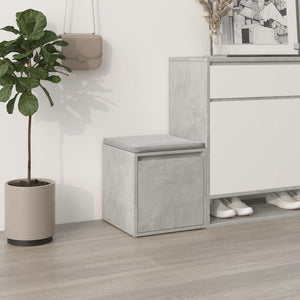 Cassetto Contenitore Grigio Cemento 40,5x40x40 cm in Legno 808778