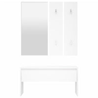 Set di Mobili da Corridoio Bianco in Legno Multistrato 808783