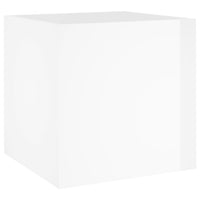 Fioriera Bianco Lucido 40x40x40 cm in Legno Multistrato