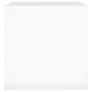 Fioriera Bianco Lucido 40x40x40 cm in Legno Multistrato 808798