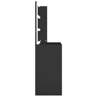 Toeletta con LED Nera 74,5x40x141 cm 808802