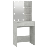 Toilette dal design moderno con LED 60 x 40 x 140 cm grigio 02_0006393