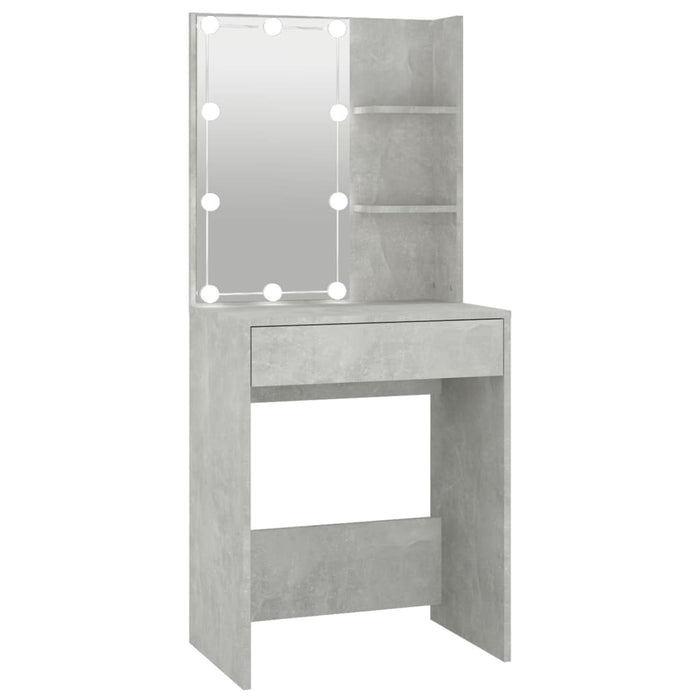 Toilette dal design moderno con LED 60 x 40 x 140 cm grigio 02_0006393