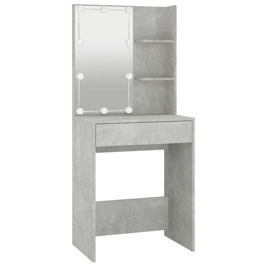 Toilette dal design moderno con LED 60 x 40 x 140 cm grigio 02_0006393
