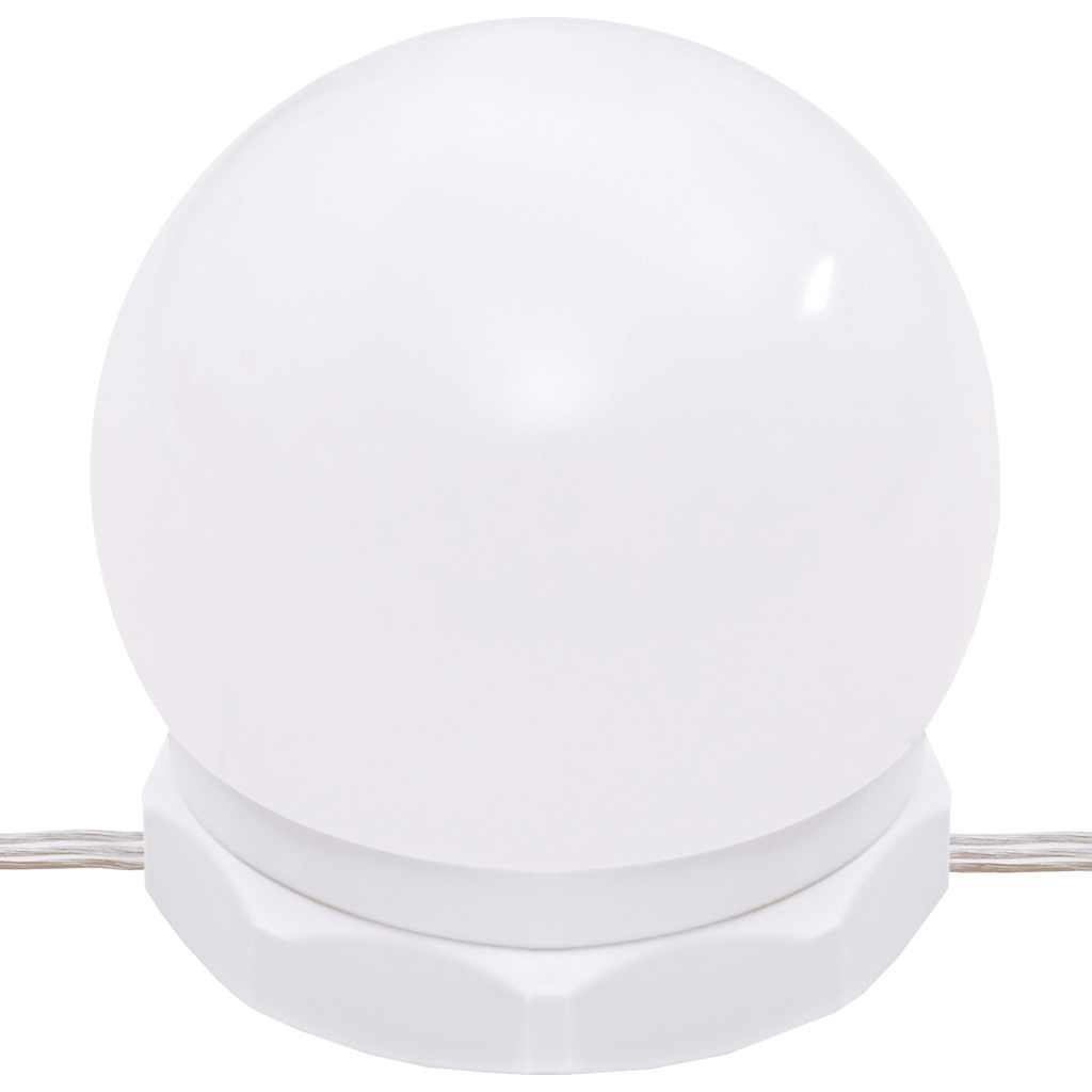 Toeletta con LED Bianco Lucido 60x40x140 cm 808834