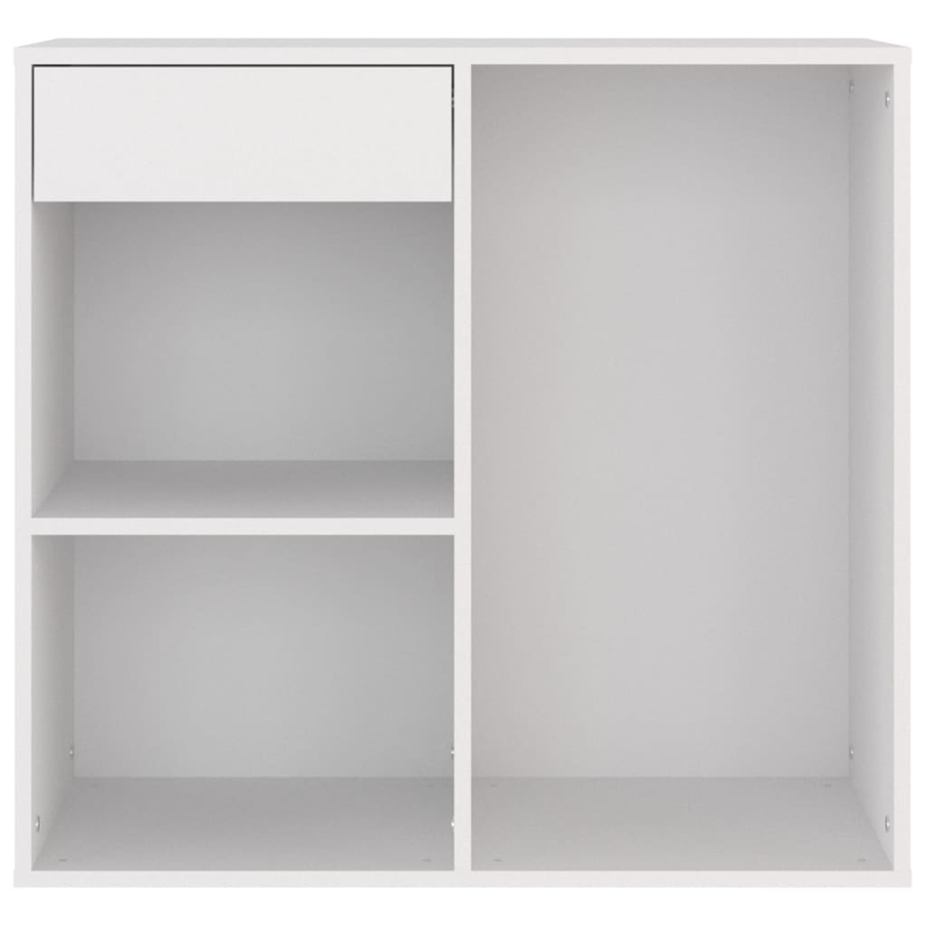 Armadietto per Cosmetici Bianco 80x40x75cm in Legno Multistrato cod mxl 50121
