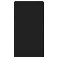 Armadietto per Cosmetici Nero 80x40x75 cm in Legno Multistrato