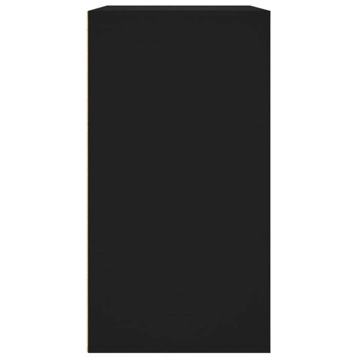 Armadietto per Cosmetici Nero 80x40x75 cm in Legno Multistrato