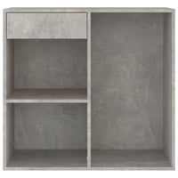 Armadietto per Cosmetici Grigio Cemento 80x40x75 cm in Legno 808841