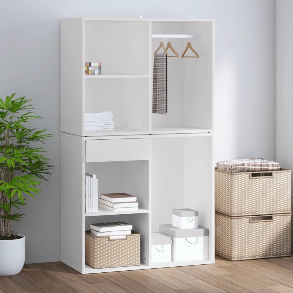 Armadietto per Cosmetici Bianco 80x40x65 cm Legno Multistrato cod mxl 50089