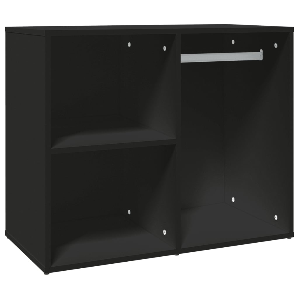 Armadietto per Cosmetici Nero 80x40x65 cm in Legno Multistrato 808847