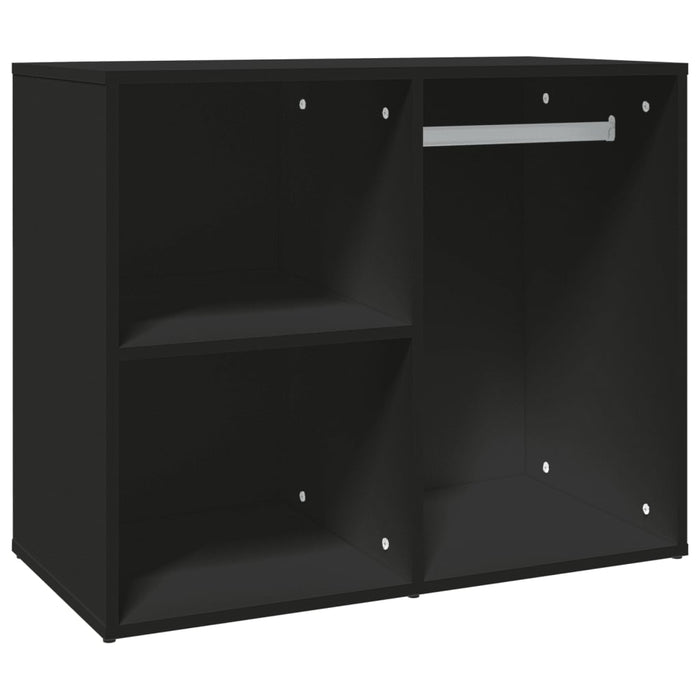 Armadietto per Cosmetici Nero 80x40x65 cm in Legno Multistrato 808847