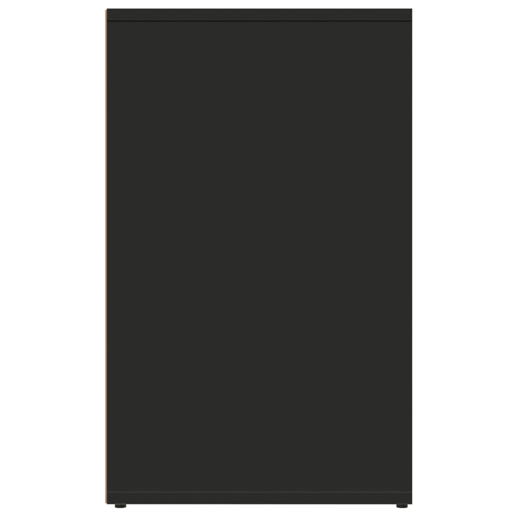 Armadietto per Cosmetici Nero 80x40x65 cm in Legno Multistrato 808847