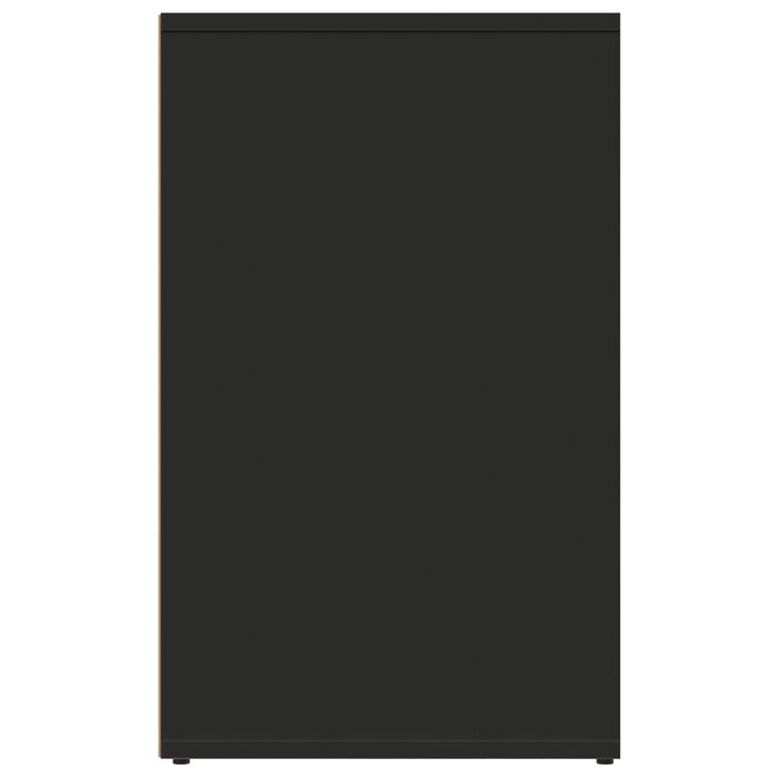 Armadietto per Cosmetici Nero 80x40x65 cm in Legno Multistrato 808847