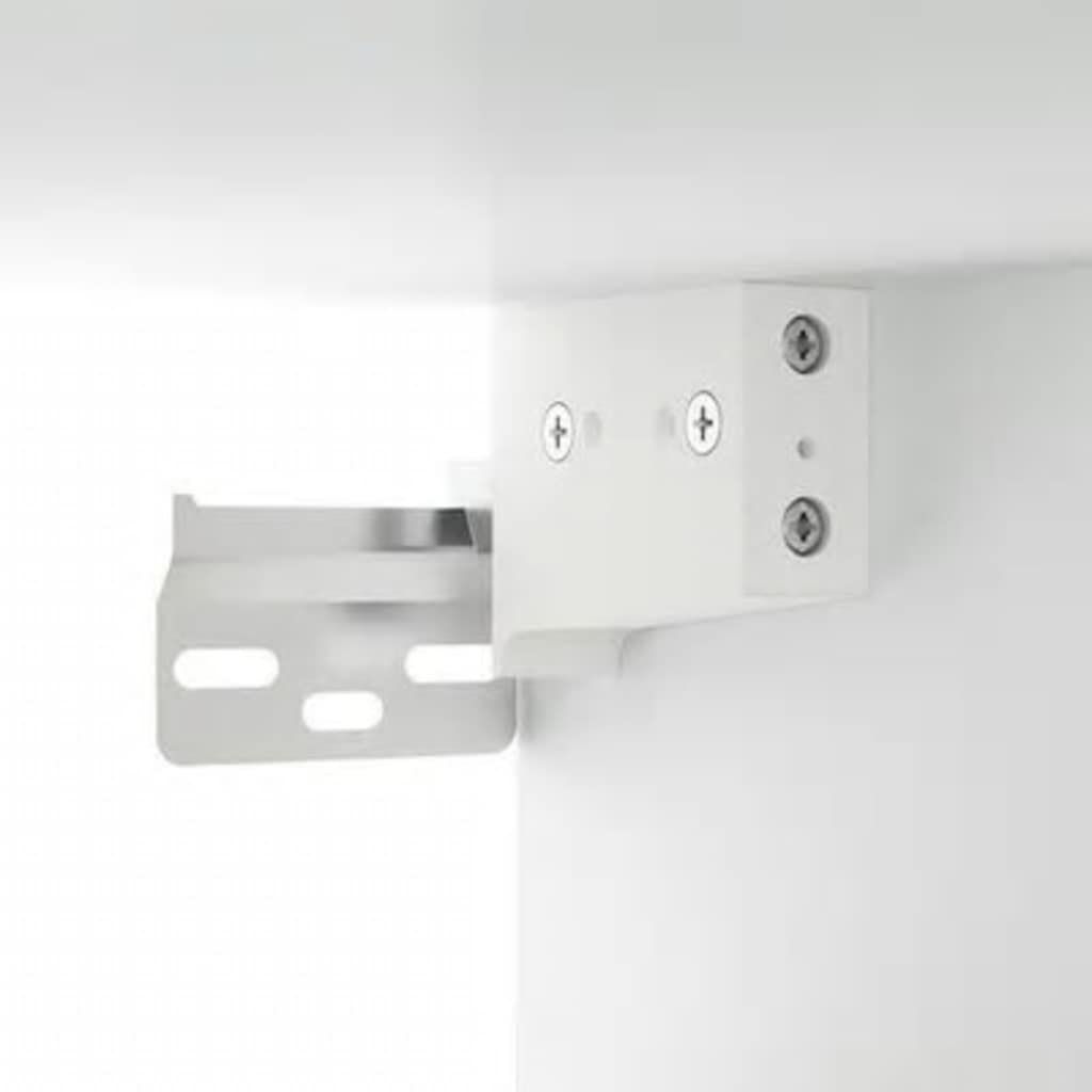 Mobile a Specchio con LED Bianco 76x15x55 cm 808855