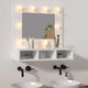 Mobile a Specchio con LED Bianco 60x31,5x62 cm 808882