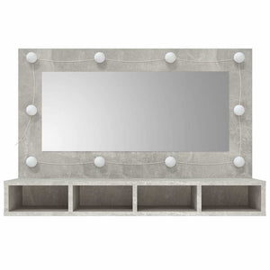 Mobile a Specchio con LED Grigio Cemento 90x31,5x62 cm cod mxl 75508