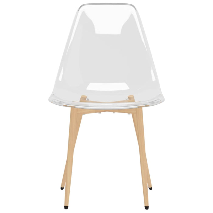 Sedie da Pranzo 2 pz Trasparenti in PET 338062
