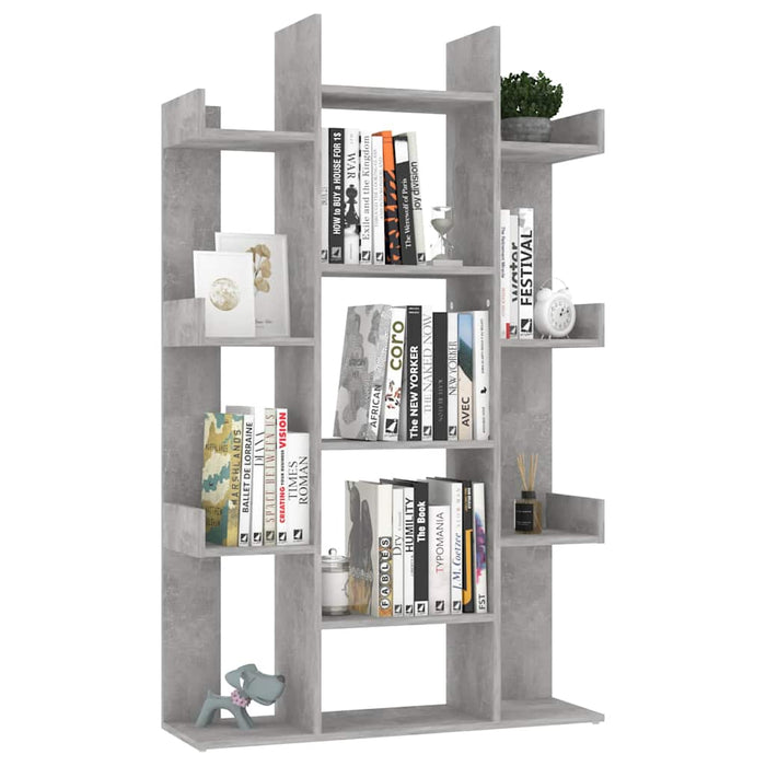 Libreria Grigio Cemento 86x25,5x140 cm in Truciolato 808904