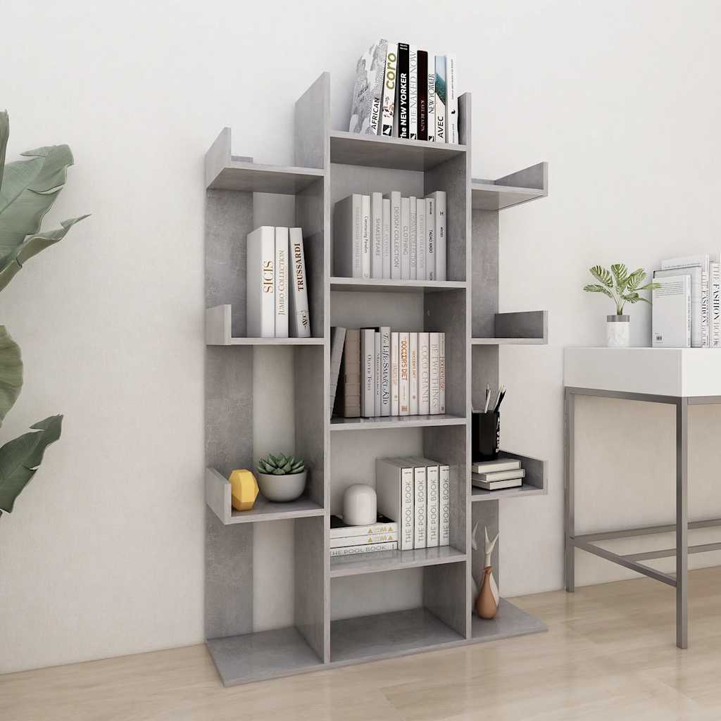 Libreria Grigio Cemento 86x25,5x140 cm in Truciolato 808904