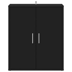 Scarpiera Nera 60x35x70 cm in Truciolato cod mxl 52942