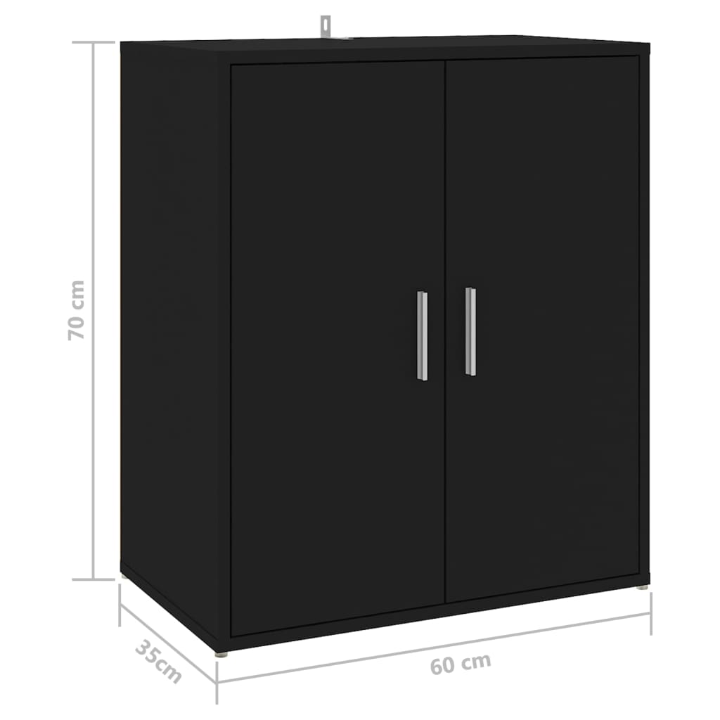 Scarpiera scarpiera mobile portaoggetti ingresso corridoio soggiorno 60 x 35 x 70 cm legno multistrato nero 02_0022002