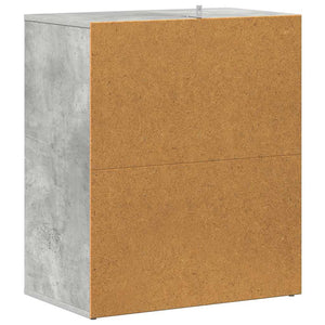 Scarpiera Grigio Cemento 60x35x70 cm in Truciolato cod mxl 49556