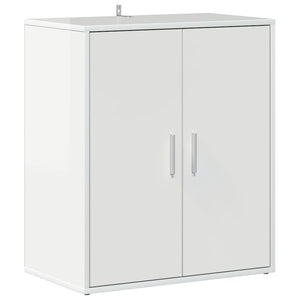 Scarpiera Bianco Lucido 60x35x70 cm in Truciolato 808924