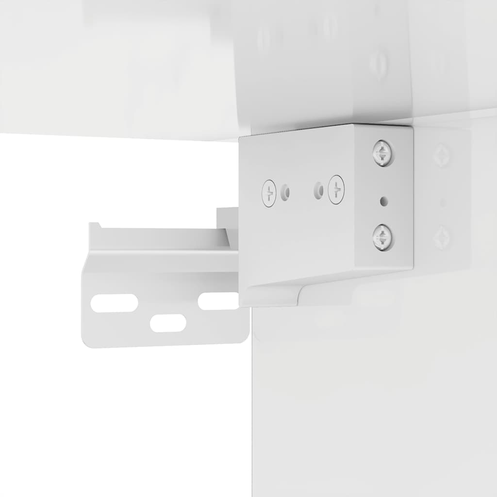 Scarpiera Bianco Lucido 60x35x70 cm in Truciolato 808924