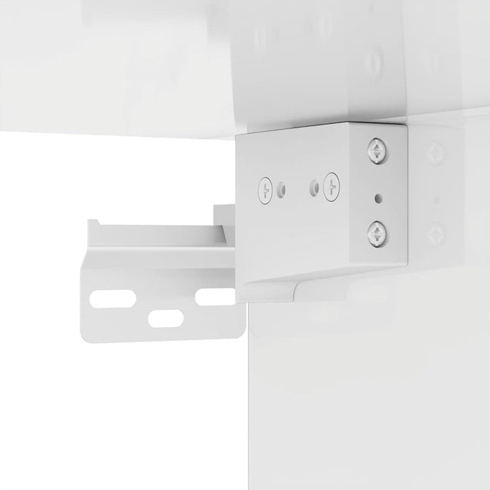 Scarpiera Bianco Lucido 60x35x70 cm in Truciolato 808924