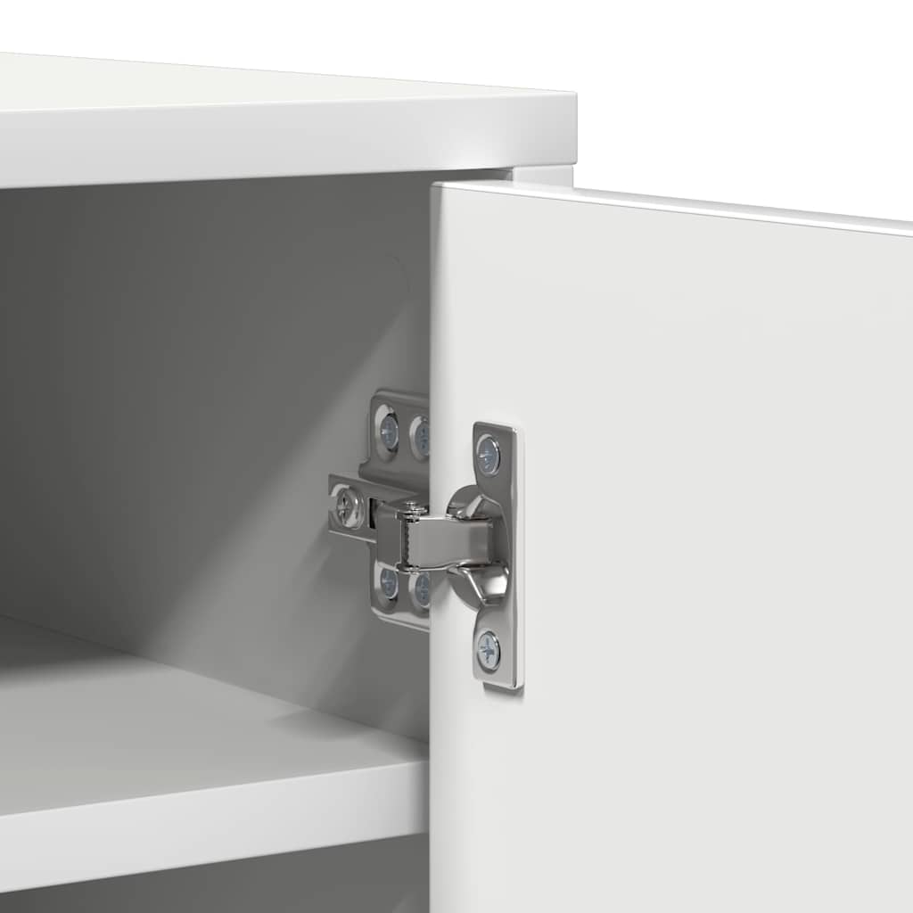 Scarpiera Bianca 60x35x92 cm in Truciolato 808927