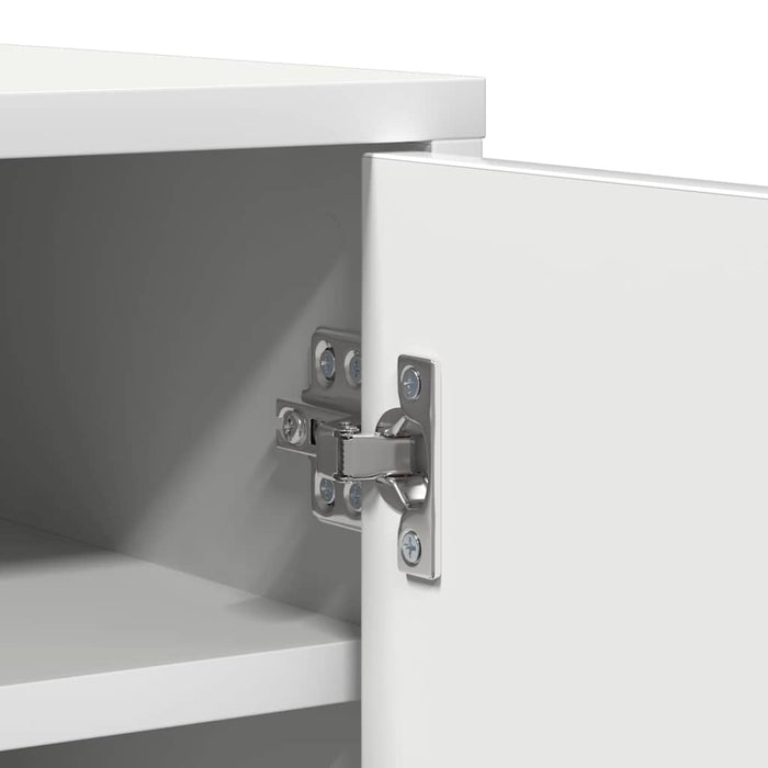 Scarpiera Bianca 60x35x92 cm in Truciolato 808927