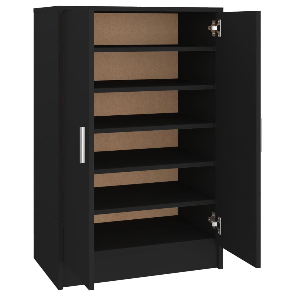 Scarpiera scarpiera mobile portaoggetti ingresso corridoio soggiorno 60 x 35 x 92 cm legno multistrato nero 02_0022004
