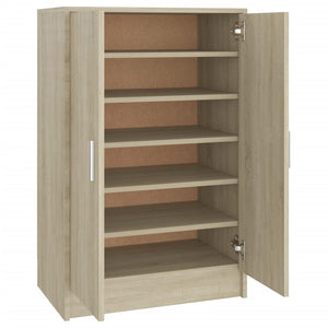 Scarpiera scarpiera mobile portaoggetti ingresso corridoio soggiorno Sonoma 60 x 35 x 92 cm MDF marrone 02_0021719