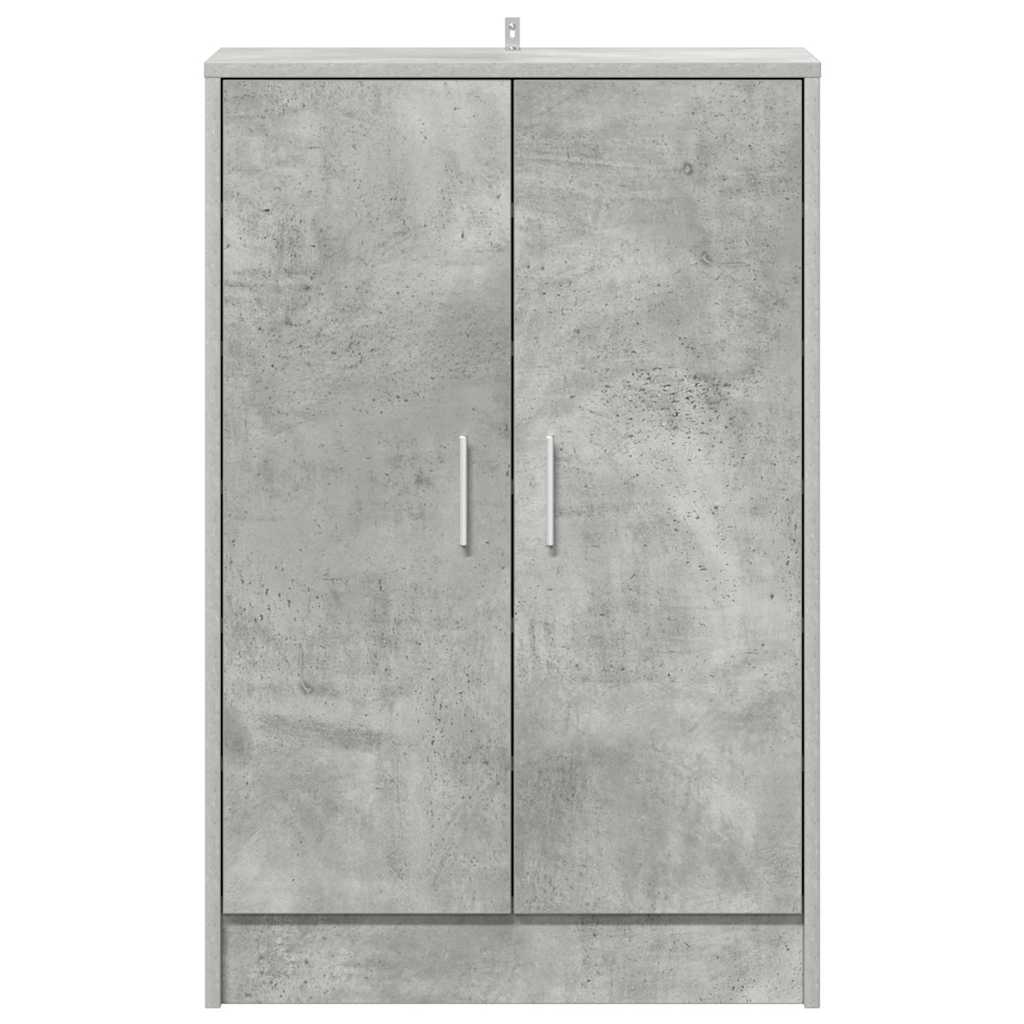 Scarpiera Grigio Cemento 60x35x92 cm in Truciolato 808931