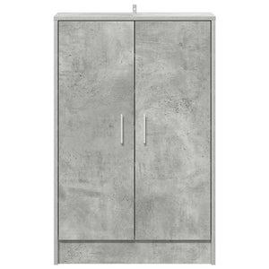 Scarpiera Grigio Cemento 60x35x92 cm in Truciolato 808931