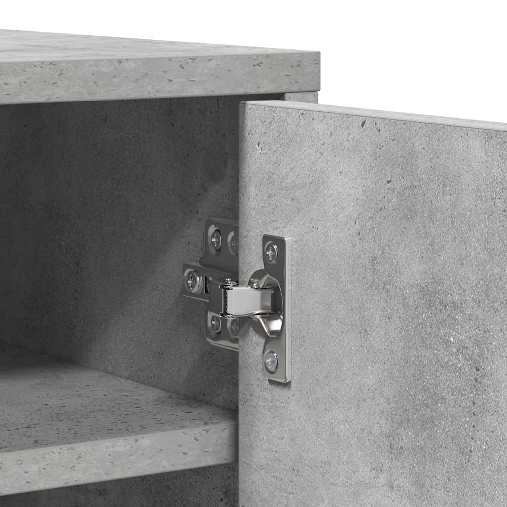 Scarpiera Grigio Cemento 60x35x92 cm in Truciolato cod mxl 47882