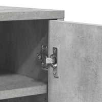 Scarpiera Grigio Cemento 60x35x92 cm in Truciolato 808931