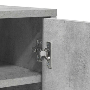 Scarpiera Grigio Cemento 60x35x92 cm in Truciolato 808931