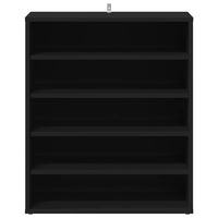 Scarpiera Nera 60x35x70 cm in Truciolato 808937