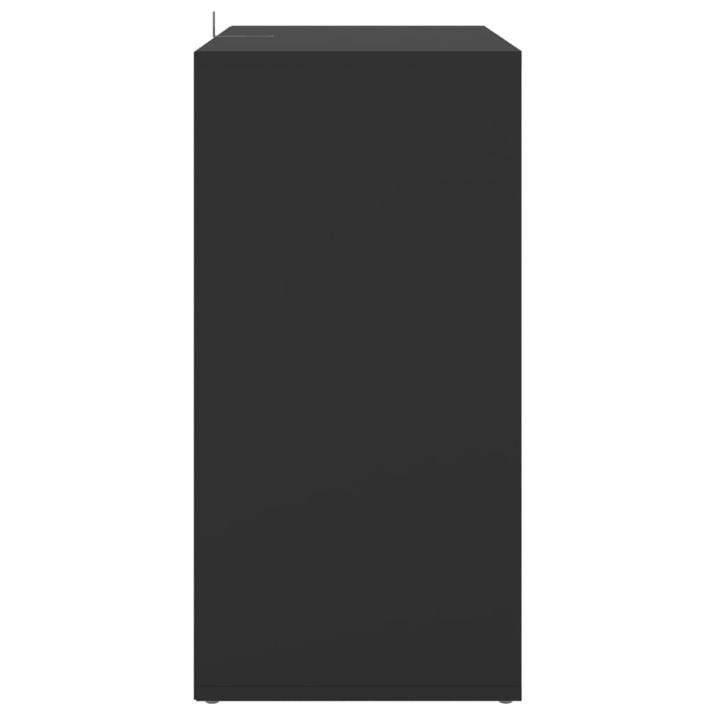 Scarpiera scarpiera mobile portaoggetti ingresso corridoio soggiorno 60 x 35 x 70 cm legno multistrato nero 02_0022001