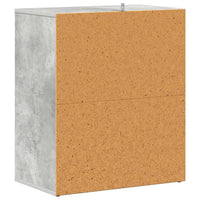 Scarpiera Grigio Cemento 60x35x70 cm in Truciolato 808940